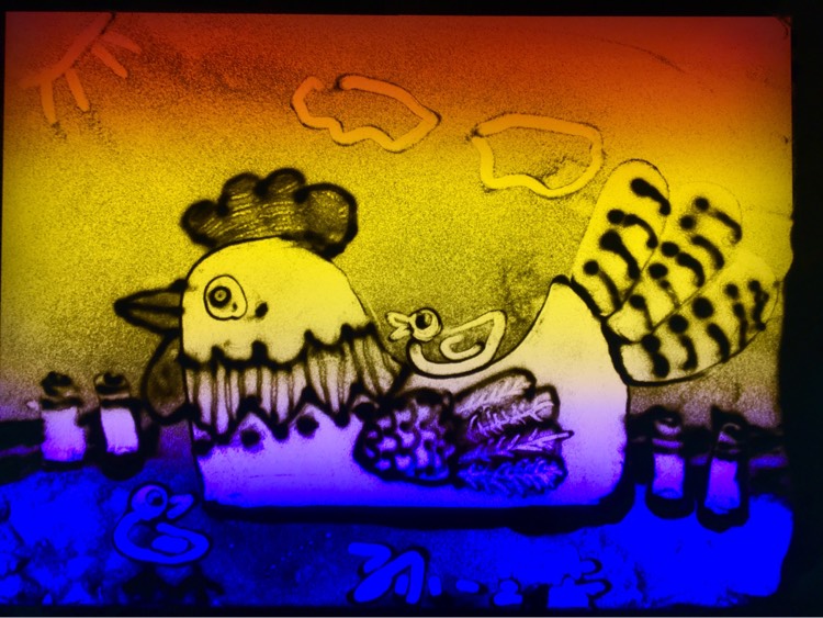 邢璐沙画美术学校低龄段沙画学员作品