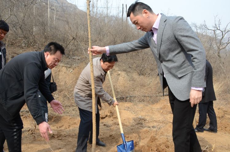中国国民党革命委员会保定市委员会满城区支部义务植树活动